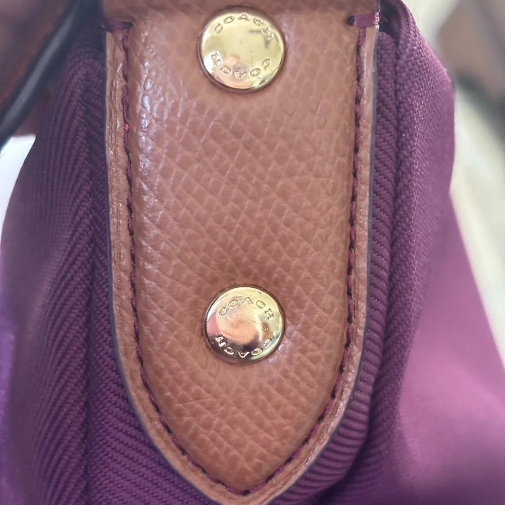 Coach Crossbody Purple Bag - Picture 9 of 16